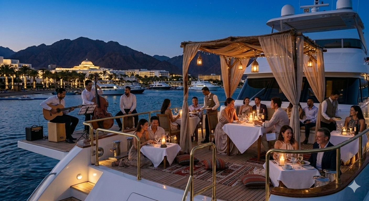 romantic dinner under the stars